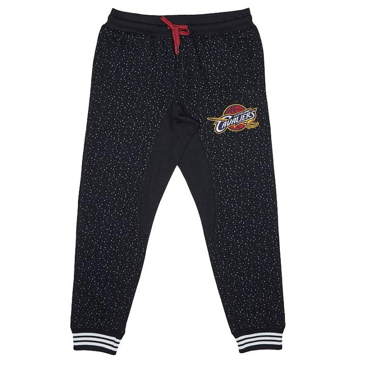 Men's Unk Cleveland Cavaliers Speckled Fleece Jogger Pants, Size: Xl, Black