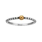Primrose Two Tone Sterling Silver Beaded Ring, Women's, Size: 6, Multicolor