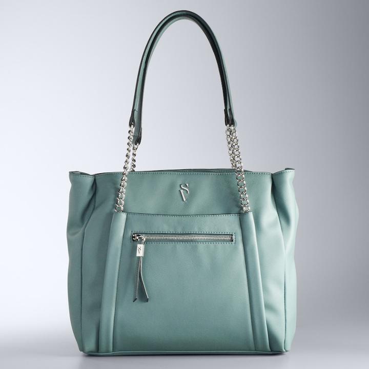 Simply Vera Vera Wang Rockbridge Tote, Women's, Blue (navy)
