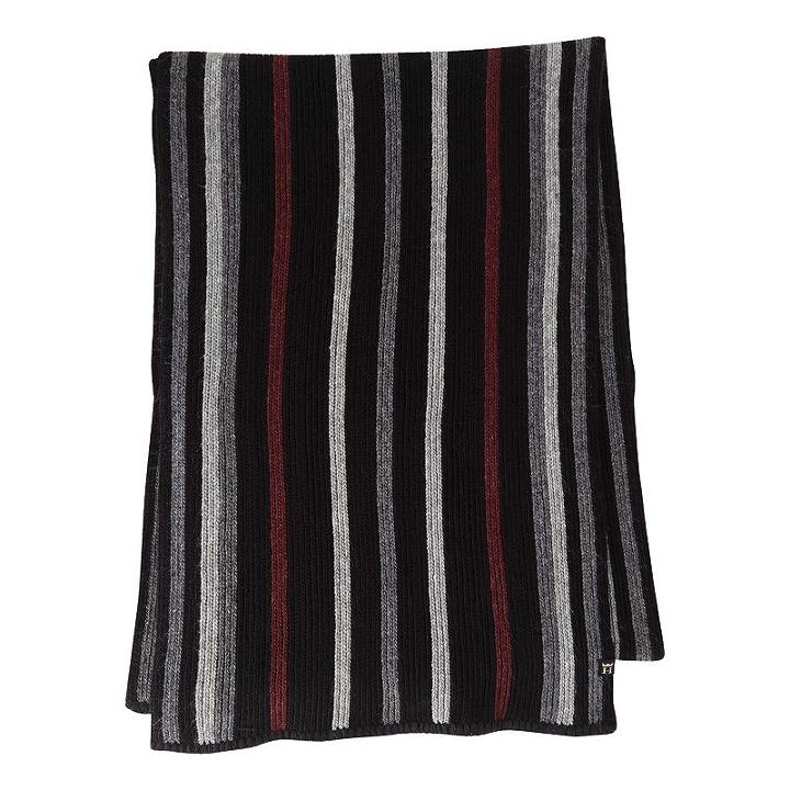Men's Haggar Striped Scarf, Black