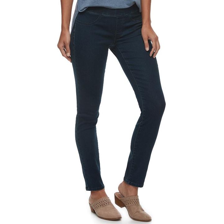 Women's Sonoma Goods For Life&trade; Pull-on Skinny Jeans, Size: 8 - Regular, Light Blue