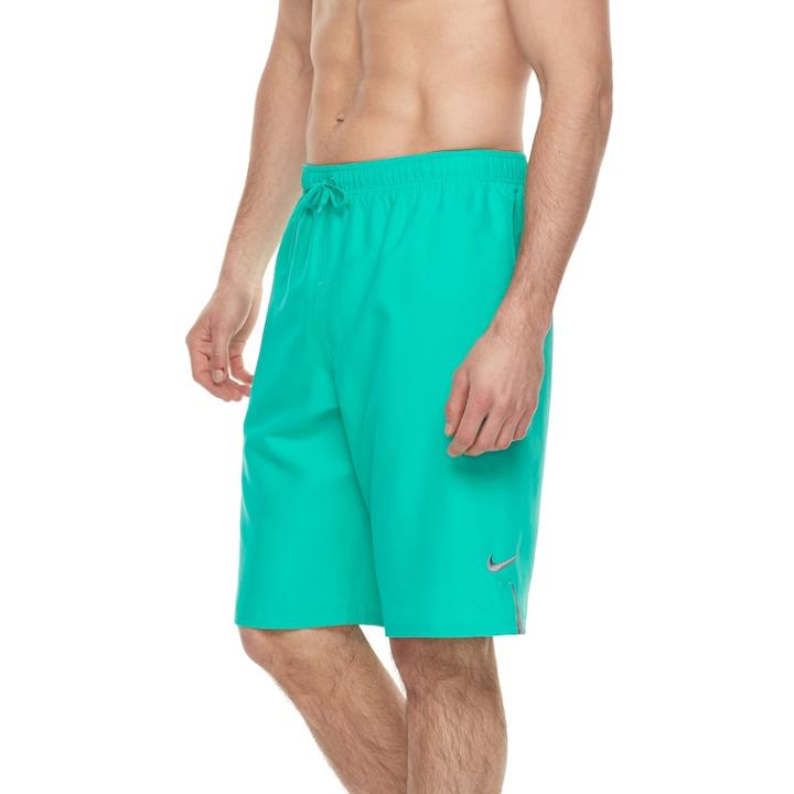 Big & Tall Nike Solid Volley Swim Shorts, Men's, Size: Xl Tall, Med Green