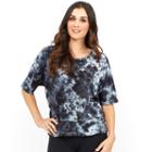 Women's Balance Collection Goldie Open Twist Back Top, Size: Medium, Grey (charcoal)