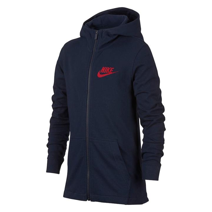 Boys 8-20 Nike Jersey Full-zip Hoodie, Size: Medium, Light Blue