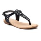 So&reg; Darya Girls' Sandals, Girl's, Size: 4, Black