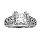 Princess-cut Igl Certified Diamond Engagement Ring In 14k White Gold (2 Ct. T.w.), Women's, Size: 7