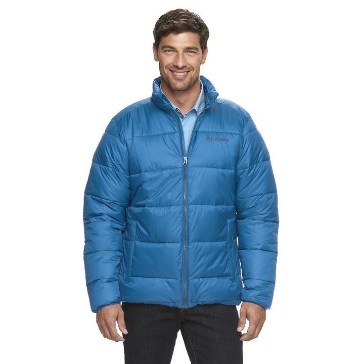 Men's Columbia Rapid Excursion Thermal Coil Puffer Jacket, Size: Xxl, Turquoise/blue (turq/aqua)