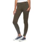 Juniors' Pink Republic High-waisted Side Pocket Leggings, Teens, Size: Large, Green