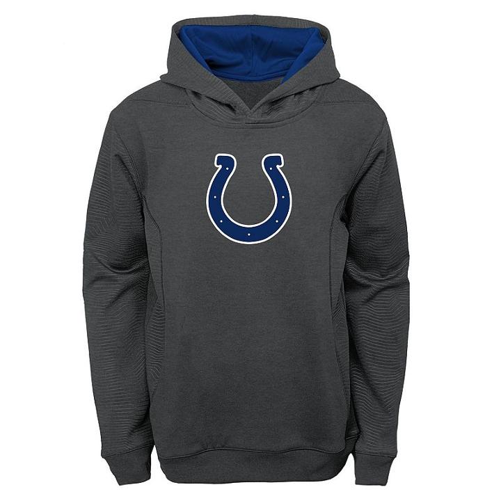 Boys 8-20 Indianapolis Colts Energy Performance Hoodie, Boy's, Size: S(8), Grey (charcoal)
