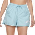 Women's Nike Sportswear Woven Shorts, Size: Large, Light Blue