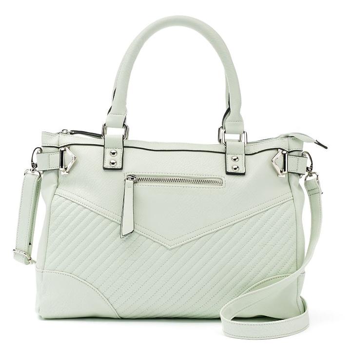 Candie's&reg; Willow Quilted Satchel, Women's, Green