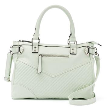 Candie's&reg; Willow Quilted Satchel, Women's, Green