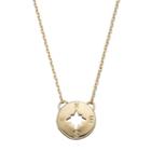Lc Lauren Conrad Cutout Star Compass Necklace, Women's, Gold