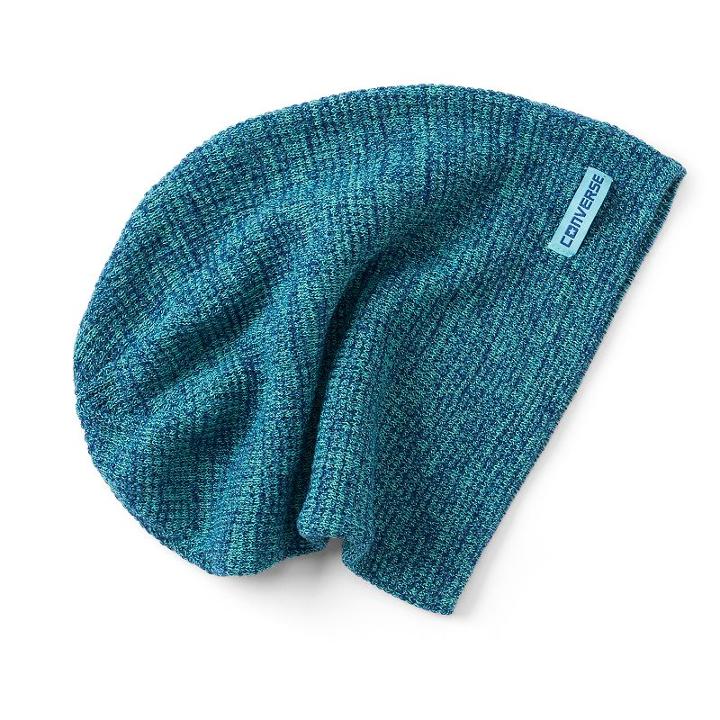 Unisex Converse Waffle-knit Slouchy Beanie, Blue