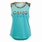 Women's Realtree Camo Is My Favorite Color Graphic Tank, Size: Large, Dark Blue