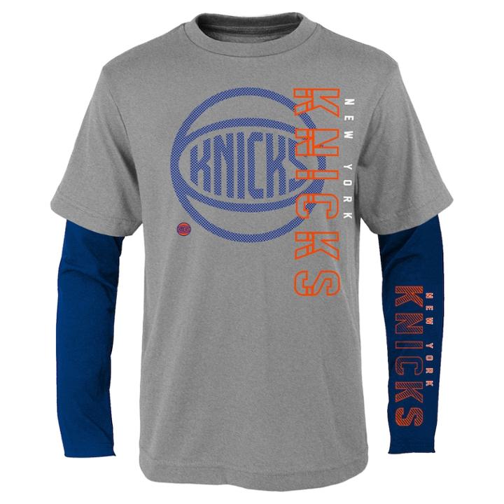 Boys 8-20 New York Knicks Tee Combo Set, Size: M 10-12, Grey