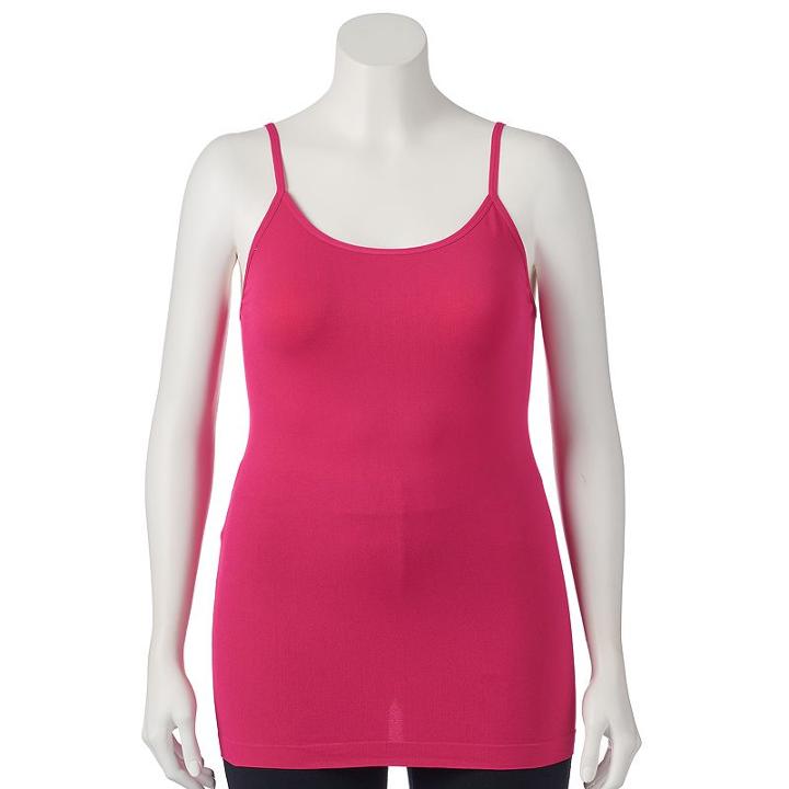Plus Size Apt. 9&reg; Seamless Camisole, Women's, Size: 3xl, Med Pink
