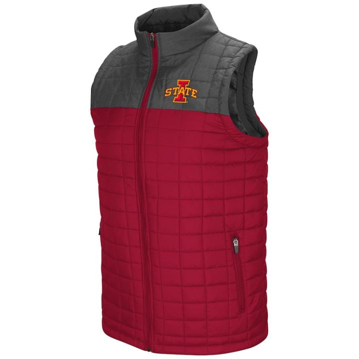 Men's Iowa State Cyclones Amplitude Puffer Vest, Size: Xxl, Dark Red