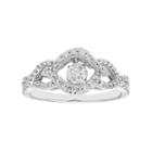 14k White Gold 1/2 Carat T.w. Diamond Woven Ring, Women's, Size: 6.50