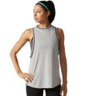 Women's Adidas Ringer Muscle Tank, Size: Large, Med Grey