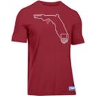 Men's Under Armour Miami Heat Charged State Tee, Size: Xxl, Red