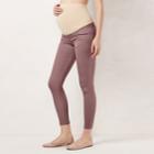Maternity Lc Lauren Conrad Full-belly Panel Jeggings, Women's, Size: 14 Tl-mat, Med Purple