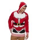 Men's Hooded Ugly Christmas Sweater, Size: Large, Red
