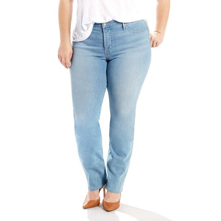Plus Size Levi's 314 Shaping Straight-leg Jeans, Women's, Size: 20 - Regular, Light Blue