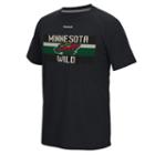 Men's Reebok Minnesota Wild Name In Lights Tee, Size: Small, Black