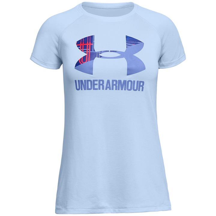 Girls 7-16 Under Armour Big Logo Tee, Size: Medium, Drk Yellow