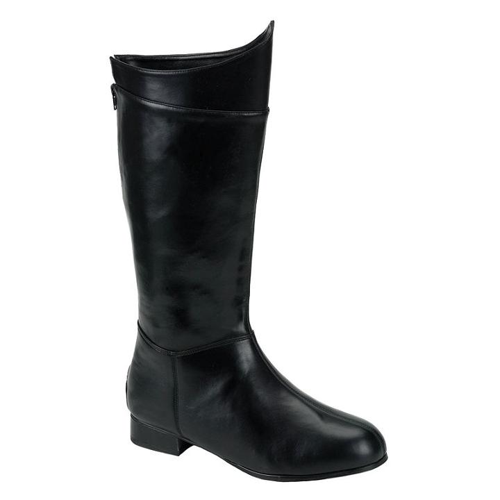 Hero Costume Boots - Adult, Size: Medium, Black