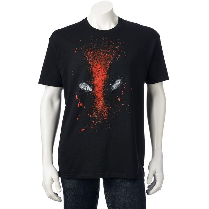 Men's Deadpool Hint Of Dead Tee, Size: Small, Black