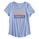 Girls 7-16 Nike Crush It Graphic Tee, Size: Medium, Blue (navy)