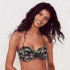 Women's Lc Lauren Conrad Beach Shop Twist Bandeau Bikini Top, Size: Small, Black