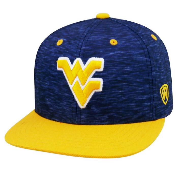 Adult Top Of The World West Virginia Mountaineers Energy Snapback Cap, Men's, Blue (navy)