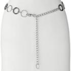 Croft & Barrow® Two-tone Circle-link Belt, Women's, Size: L-xl, Grey