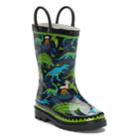 Western Chief Dino Motion Boys' Waterproof Rain Boots, Size: 1, Black