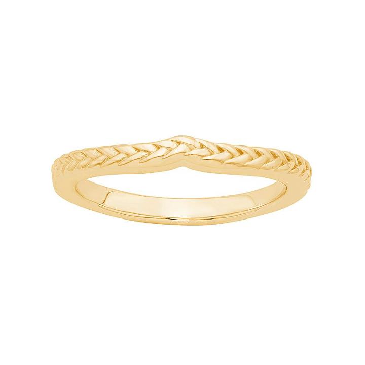 Love 360 14k Gold Wedding Ring, Adult Unisex, Size: 6, Yellow
