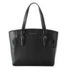 Dana Buchman Wren Double Buckle Tote, Women's, Black