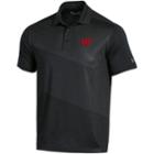 Men's Under Armour Wisconsin Badgers Vivid Print Polo, Size: Xl, Black