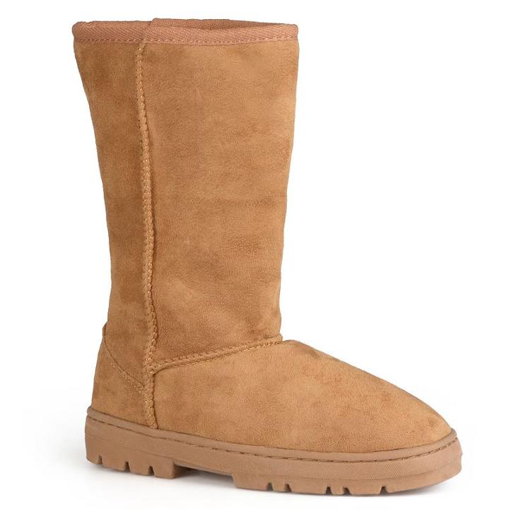 Journee Collection Lug Sole Women's Midcalf Boots, Girl's, Size: Medium (7), Beig/green (beig/khaki)