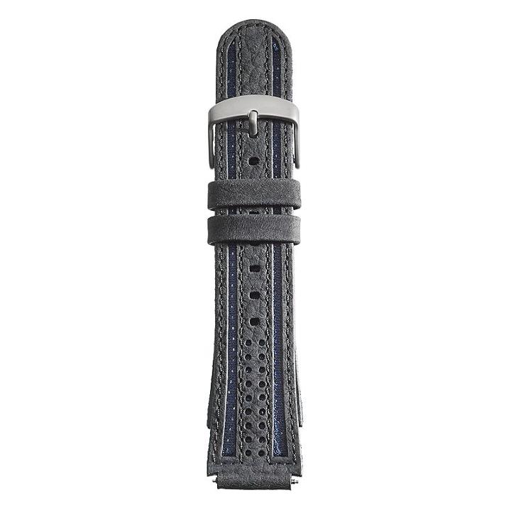 Kreisler Unisex Leather Sport Watch Band - Tx247871, Size: 18mm, Black