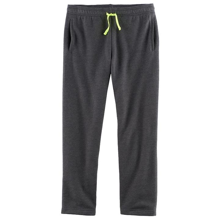 Boys 8-20 Tek Gear&reg; Ultra-soft Fleece Pants, Size: S(8), Dark Grey