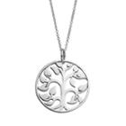 Journee Collection Sterling Silver Tree Of Life Pendant Necklace, Women's, Size: 18, Grey