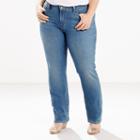 Plus Size Levi's&reg; 414 Relaxed Fit Straight-leg Jeans, Women's, Size: 18 - Regular, Med Blue
