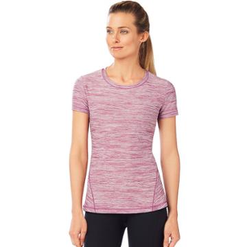 Women's Shape Active Trail Workout Tee, Size: Medium, Drk Purple
