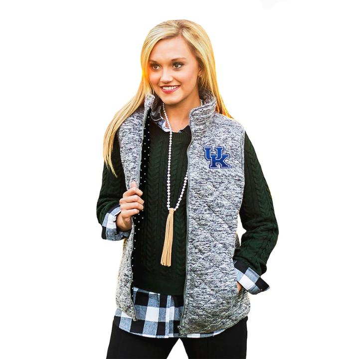 Women's Gameday Couture Kentucky Wildcats Quilted Vest, Size: Small, Dark Brown