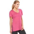 Women's Gaiam Balance Short Sleeve Yoga Top, Size: Medium, Grey Other