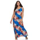 Plus Size Suite 7 Floral Maxi Dress, Women's, Size: 16 W, Ovrfl Oth