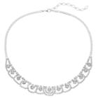 Scalloped Swag Necklace, Women's, Silver